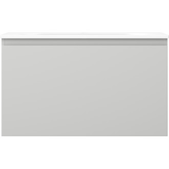 Kúpeľňová skrinka Mexen Orio 80 cm s umývadlom Vela, 1 zásuvka, matná šedá/matná biela - 91A10-08047-1-BF62-W23M01