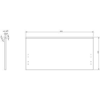 Kúpeľňová skrinka Mexen Orio 90 cm s umývadlom Vela, 1 zásuvka, matný grafit/matná biela - 91A10-09047-1-BF66-W23M01