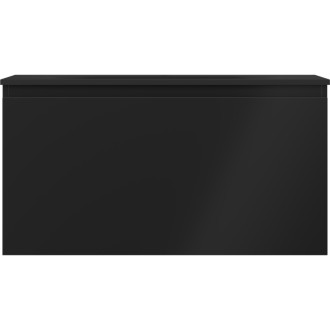 Kúpeľňová skrinka Mexen Orio 90 cm s umývadlom Vela, 1 zásuvka, matná čierna - 91A10-09047-1-BF71-W23M71