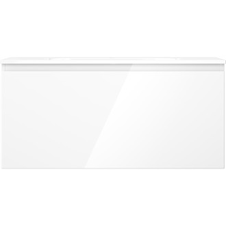 Kúpeľňová skrinka Mexen Orio 100 cm s umývadlom Vela, 1 zásuvka, lesklá biela - 91A10-10047-1-BF00-W23M00