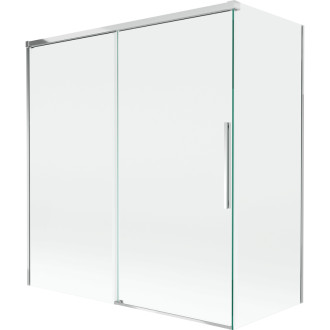 Mexen Rox 2-krídlová posuvná vaňová zástena 150 + 70 x 150 cm, priehľadná, chróm - 8C9-150-070-01-00