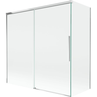 Mexen Rox 2-krídla posuvná vaňová zástena 160 + 70 x 150 cm, priehľadná, chróm - 8C9-160-070-01-00