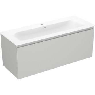 Kúpeľňová skrinka Mexen Orio 120 cm s umývadlom Vela, 1 zásuvka, matne šedá/matne biela - 91A10-12047-1-BF62-W23M01