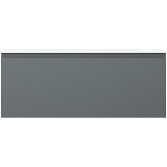 Kúpeľňová skrinka Mexen Orio 120 cm s umývadlom Vela, 1 zásuvka, grafit matný/biela matná - 91A10-12047-1-BF66-W23M01