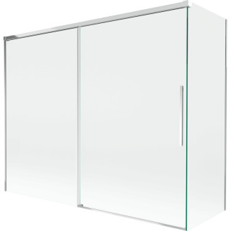 Mexen Rox 2-krídla posuvná vaňová zástena 190 + 90 x 150 cm, priehľadná, chróm - 8C9-190-090-01-00