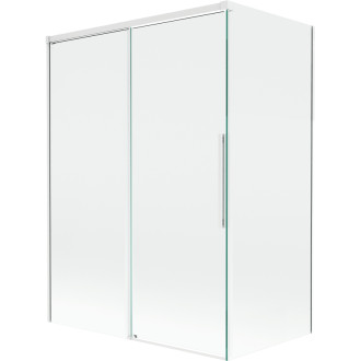Mexen Rox 2-krídlová posuvná vaňová zástena 120 + 70 x 150 cm, priehľadná, biela - 8C9-120-070-20-00