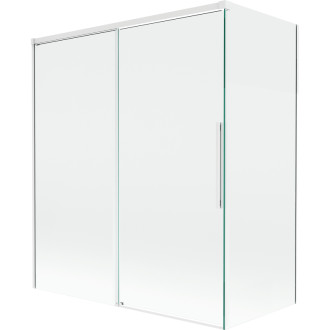 Mexen Rox 2-krídla posuvná vaňová zástena 140 + 70 x 150 cm, priehľadná, biela - 8C9-140-070-20-00