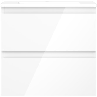 Kúpeľňová skrinka Mexen Orio 50 cm s umývadlom Otis, 2 zásuvky, lesklá biela - 91A10-05047-2-BFF00-W18M00