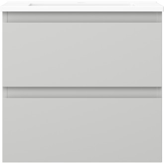 Kúpeľňová skrinka Mexen Orio 50 cm s umývadlom Otis, 2 zásuvky, matná šedá/matná biela - 91A10-05047-2-BFF62-W18M01