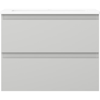 Kúpeľňová skrinka Mexen Orio 60 cm s umývadlom Otis, 2 zásuvky, matná šedá/matná biela - 91A10-06047-2-BFF62-W18M01