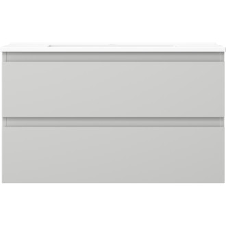 Kúpeľňová skrinka Mexen Orio 80 cm s umývadlom Otis, 2 zásuvky, matná šedá/matná biela - 91A10-08047-2-BFF62-W18M01