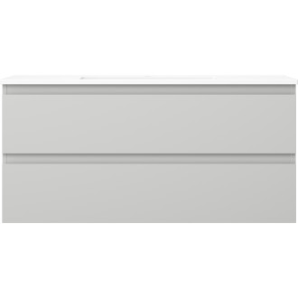 Kúpeľňová skrinka Mexen Orio 100 cm s umývadlom Otis, 2 zásuvky, matne šedá/matne biela - 91A10-10047-2-BFF62-W18M01