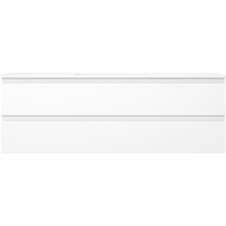 Kúpeľňová skrinka Mexen Orio 140 cm s umývadlom Otis, 2 zásuvky, matná biela - 91A10-14047-2-BFF01-W18M01