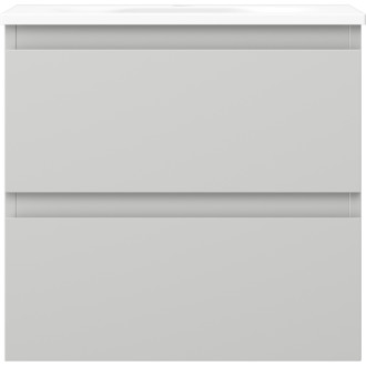 Kúpeľňová skrinka Mexen Orio 50 cm s umývadlom Vela, 2 zásuvky, matná šedá/matná biela - 91A10-05047-2-BFF62-W23M01