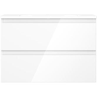 Kúpeľňová skrinka Mexen Orio 70 cm s umývadlom Vela, 2 zásuvky, lesklá biela - 91A10-07047-2-BFF00-W23M00