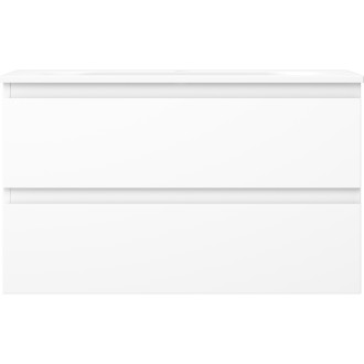 Kúpeľňová skrinka Mexen Orio 80 cm s umývadlom Vela, 2 zásuvky, matná biela - 91A10-08047-2-BFF01-W23M01