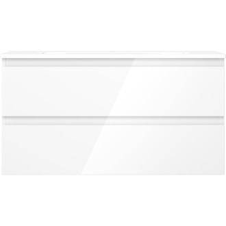Kúpeľňová skrinka Mexen Orio 90 cm s umývadlom Vela, 2 zásuvky, lesklá biela - 91A10-09047-2-BFF00-W23M00