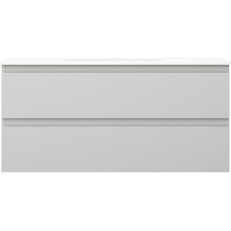 Kúpeľňová skrinka Mexen Orio 100 cm s umývadlom Vela, 2 zásuvky, matná šedá/matná biela - 91A10-10047-2-BFF62-W23M01