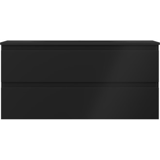 Kúpeľňová skrinka Mexen Orio 100 cm s umývadlom Vela, 2 zásuvky, matná čierna - 91A10-10047-2-BFF71-W23M71
