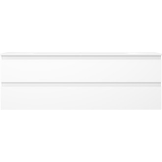 Kúpeľňová skrinka Mexen Orio 140 cm s umývadlom Vela, 2 zásuvky, matná biela - 91A10-14047-2-BFF01-W23M01