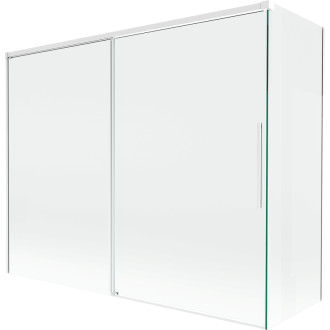 Mexen Rox 2-krídla posuvná vaňová zástena 190 + 90 x 150 cm, priehľadná, biela - 8C9-190-090-20-00