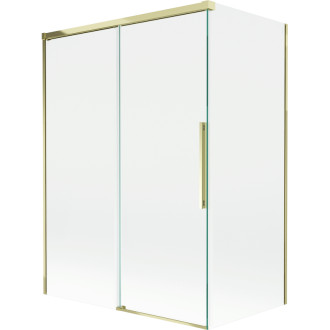 Mexen Rox 2-krídlová posuvná vaňová zástena 120 + 70 x 150 cm, priehľadná, zlatá - 8C9-120-070-50-00