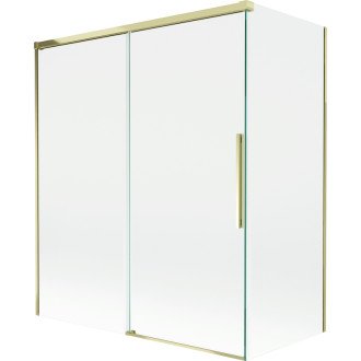 Mexen Rox 2-krídlová posuvná vaňová zástena 140 + 70 x 150 cm, priehľadná, zlatá - 8C9-140-070-50-00