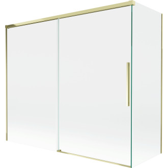 Mexen Rox 2-krídla posuvná vaňová zástena 180 + 80 x 150 cm, priehľadná, zlatá - 8C9-180-080-50-00