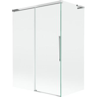 Mexen Rox L 2-krídla posuvná vaňová zástena 120 + 70 x 150 cm, priehľadná, chróm - 8C9L-120-070-01-00