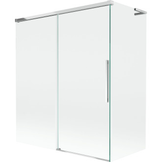 Mexen Rox L 2dielna posuvná vaňová zástena 140 + 70 x 150 cm, priehľadná, chróm - 8C9L-140-070-01-00