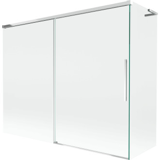 Mexen Rox L 2dielna posuvná vaňová zástena 190 + 90 x 150 cm, priehľadná, chróm - 8C9L-190-090-01-00