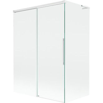 Mexen Rox L 2dielna posuvná vaňová zástena 120 + 70 x 150 cm, priehľadná, biela - 8C9L-120-070-20-00