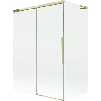 Mexen Rox L 2dielna posuvná vaňová zástena 120 + 70 x 150 cm, priehľadná, zlatá - 8C9L-120-070-50-00