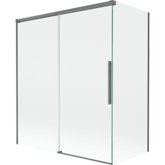 Mexen Rox 2-krídla posuvná vaňová zástena 140 + 70 x 150 cm, priehľadná, strieborná - 8C9-140-070-95-00