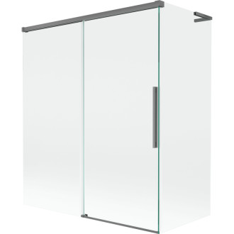 Mexen Rox L 2dielna posuvná vaňová zástena 140 + 70 x 150 cm, priehľadná, strieborná - 8C9L-140-070-95-00