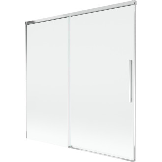 Mexen Rox 2-krídla posuvná vaňová zástena 160 x 150 cm, priehľadná, chróm - 8C9-160-001-01-00