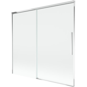 Mexen Rox 2dielna posuvná vaňová zástena 170 x 150 cm, priehľadná, chróm - 8C9-170-001-01-00