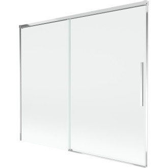 Mexen Rox 2-krídla posuvná vaňová zástena 180 x 150 cm, priehľadná, chróm - 8C9-180-001-01-00