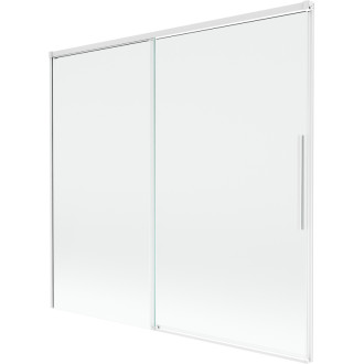 Mexen Rox 2-krídla posuvná vaňová zástena 170 x 150 cm, priehľadná, biela - 8C9-170-001-20-00