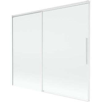 Mexen Rox 2-krídla posuvná vaňová zástena 180 x 150 cm, priehľadná, biela - 8C9-180-001-20-00