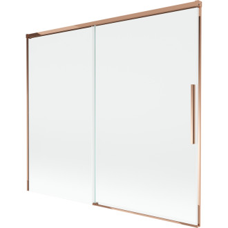 Mexen Rox 2dielna posuvná vaňová zástena 180 x 150 cm, priehľadná, ružové zlato - 8C9-180-001-60-00