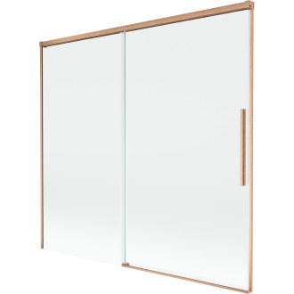 Mexen Rox 2-krídlová posuvná vaňová zástena 170 x 150 cm, priehľadná, kartáčovaná meď - 8C9-170-001-65-00