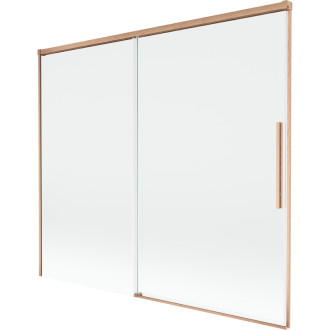 Mexen Rox 2-krídlová posuvná vaňová zástena 180 x 150 cm, priehľadná, kartáčovaná meď - 8C9-180-001-65-00