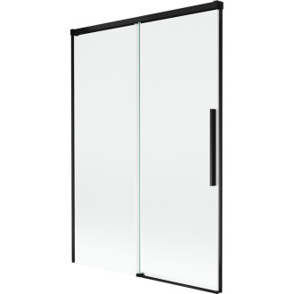 Mexen Rox 2dielna posuvná vaňová zástena 120 x 150 cm, priehľadná, čierna - 8C9-120-001-70-00
