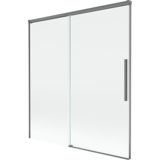 Mexen Rox 2dielna posuvná vaňová zástena 150 x 150 cm, priehľadná, strieborná - 8C9-150-001-95-00