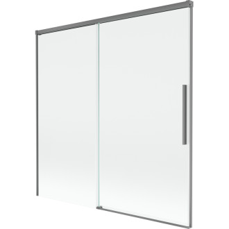 Mexen Rox 2dielna posuvná vaňová zástena 160 x 150 cm, priehľadná, strieborná - 8C9-160-001-95-00