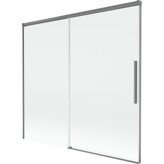 Mexen Rox 2dielna posuvná vaňová zástena 170 x 150 cm, priehľadná, strieborná - 8C9-170-001-95-00