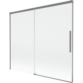 Mexen Rox 2dielna posuvná vaňová zástena 180 x 150 cm, priehľadná, strieborná - 8C9-180-001-95-00