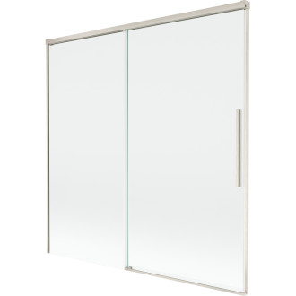 Mexen Rox 2-krídla posuvná vaňová zástena 160 x 150 cm, priehľadná, kartáčovaný nikel - 8C9-160-001-97-00