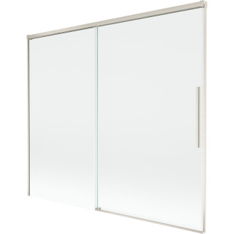 Mexen Rox 2dielna posuvná vaňová zástena 180 x 150 cm, priehľadná, kartáčovaný nikel - 8C9-180-001-97-00